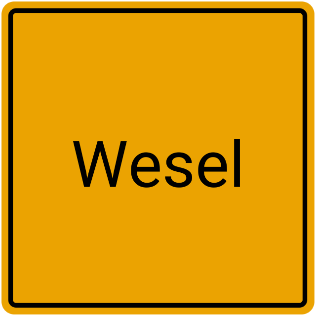 Meldebestätigung Wesel