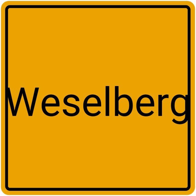 Meldebestätigung Weselberg