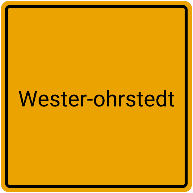 Meldebestätigung Wester-Ohrstedt