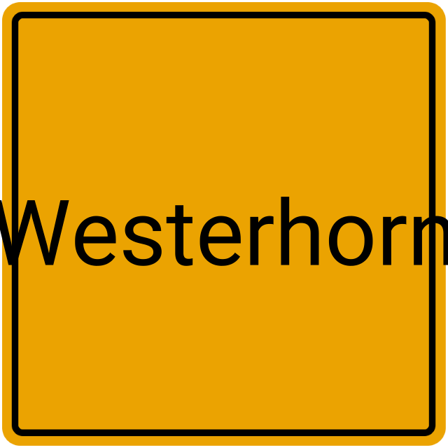 Meldebestätigung Westerhorn