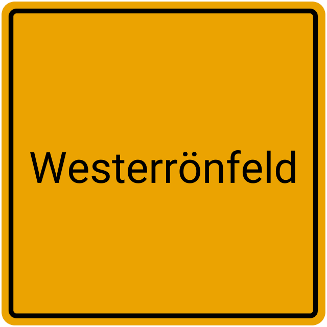 Meldebestätigung Westerrönfeld