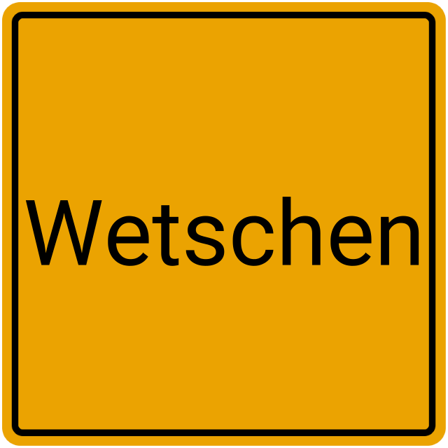 Meldebestätigung Wetschen