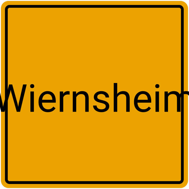 Meldebestätigung Wiernsheim