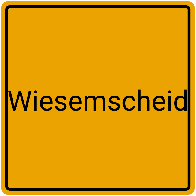 Meldebestätigung Wiesemscheid