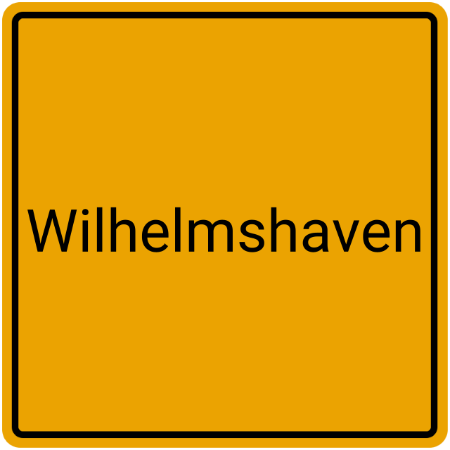 Meldebestätigung Wilhelmshaven