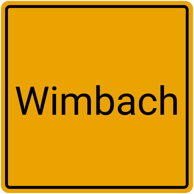 Meldebestätigung Wimbach