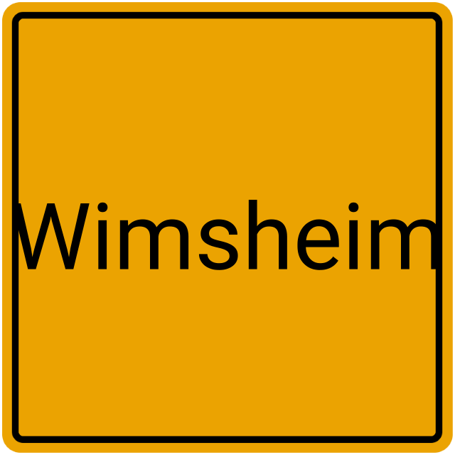 Meldebestätigung Wimsheim