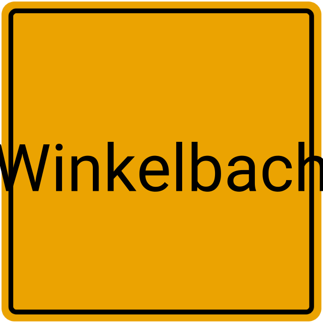 Meldebestätigung Winkelbach