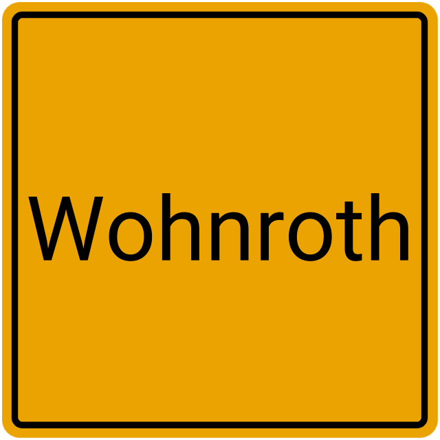 Meldebestätigung Wohnroth