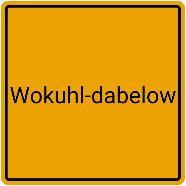 Meldebestätigung Wokuhl-Dabelow