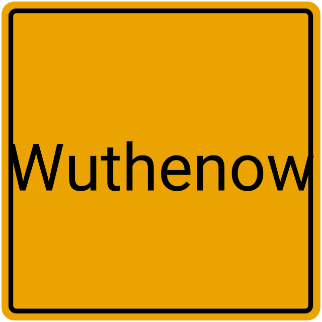 Meldebestätigung Wuthenow