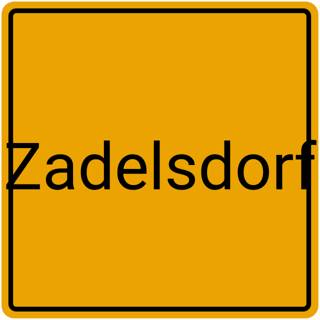 Meldebestätigung Zadelsdorf