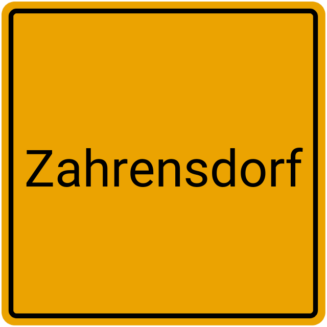 Meldebestätigung Zahrensdorf