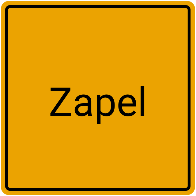Meldebestätigung Zapel