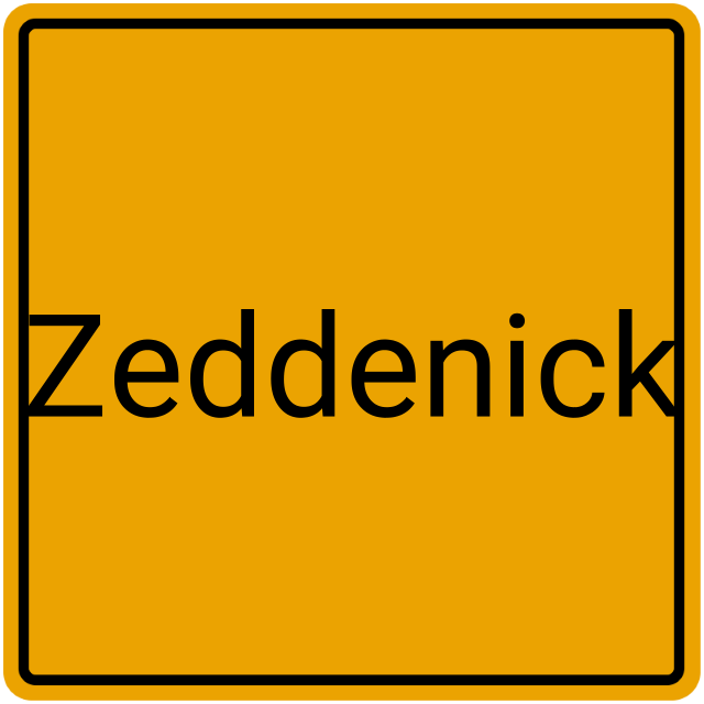 Meldebestätigung Zeddenick