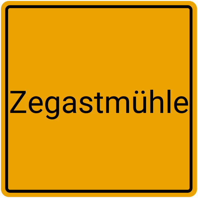 Meldebestätigung Zegastmühle