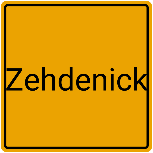 Meldebestätigung Zehdenick