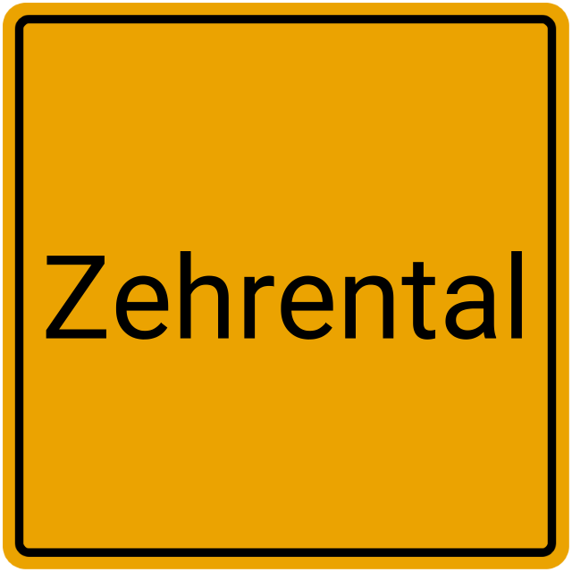 Meldebestätigung Zehrental