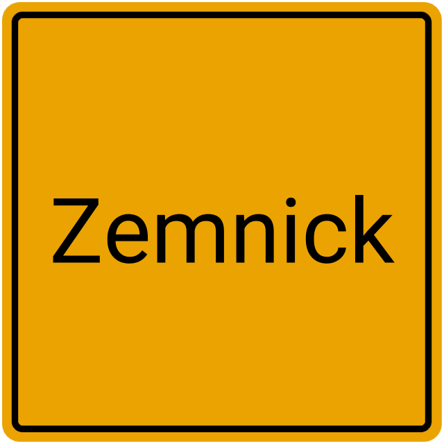 Meldebestätigung Zemnick