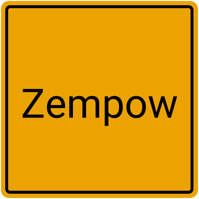 Meldebestätigung Zempow