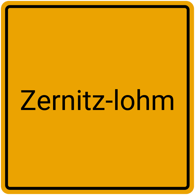Meldebestätigung Zernitz-Lohm