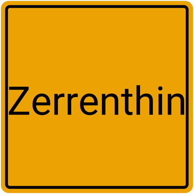 Meldebestätigung Zerrenthin