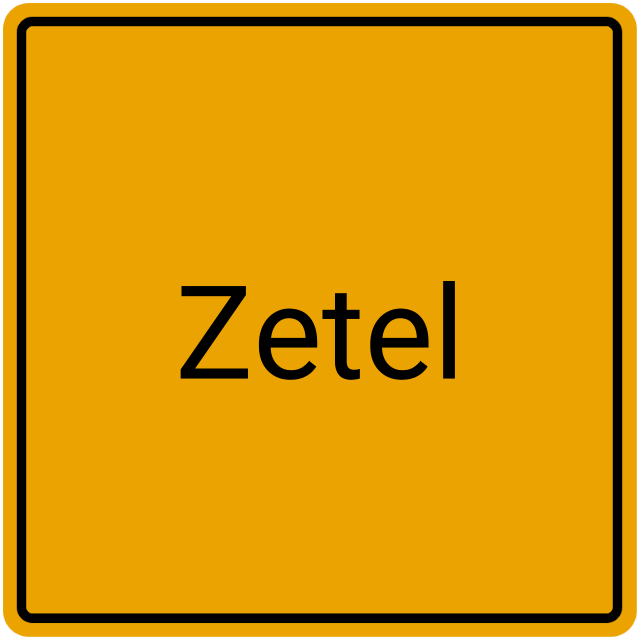 Meldebestätigung Zetel