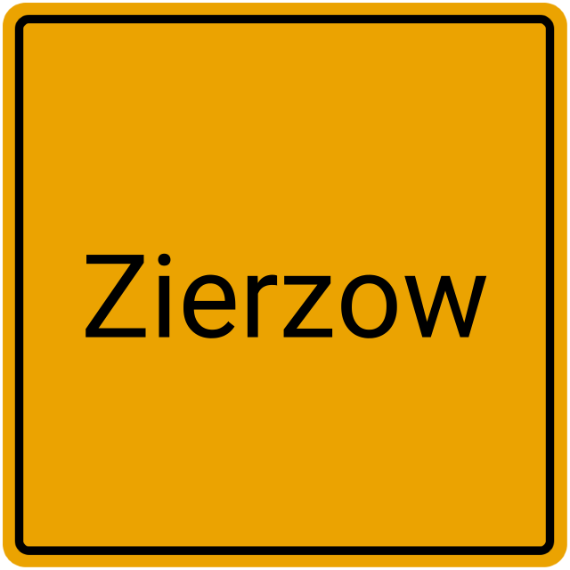 Meldebestätigung Zierzow