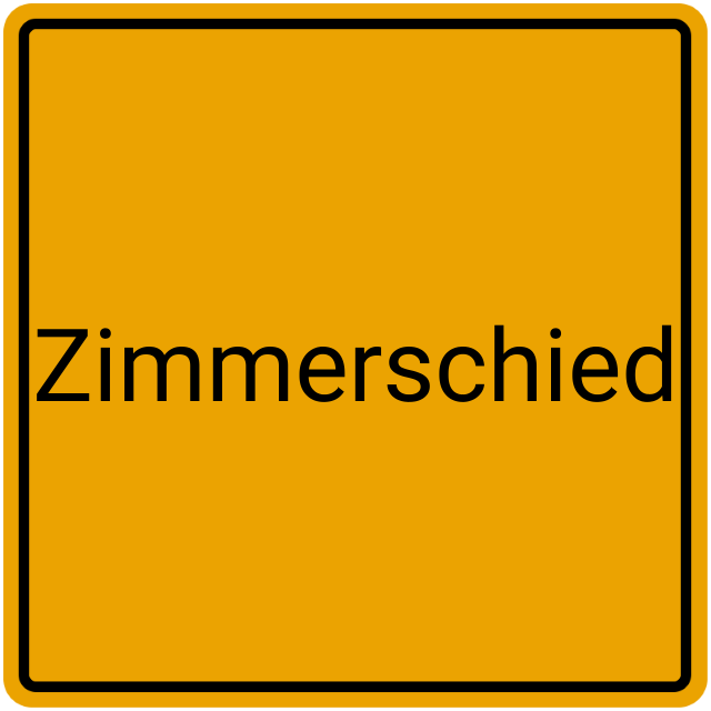 Meldebestätigung Zimmerschied