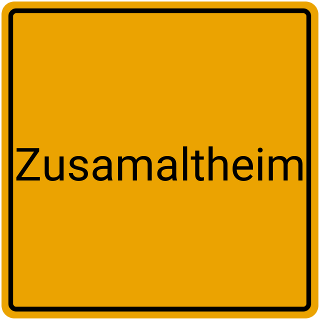 Meldebestätigung Zusamaltheim