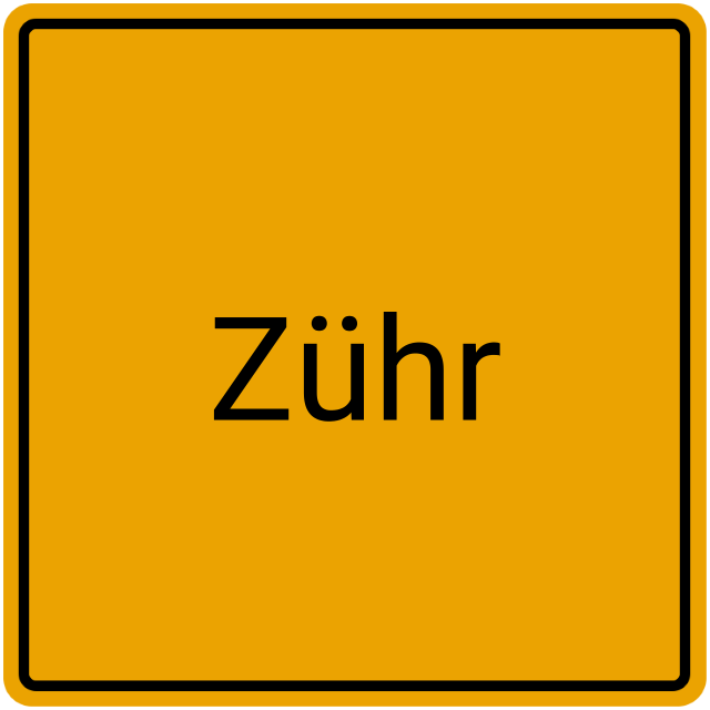 Meldebestätigung Zühr