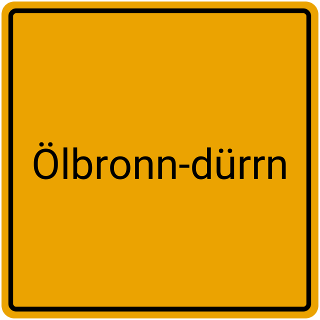 Meldebestätigung Ölbronn-Dürrn