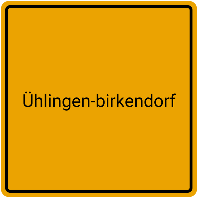 Meldebestätigung Ühlingen-Birkendorf